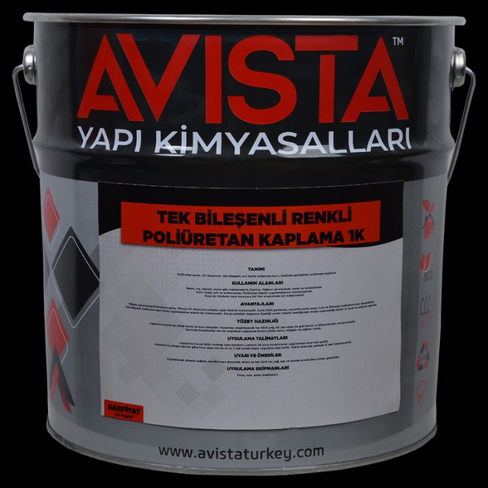 TEK BİLEŞENLİ RENKLİ UV DAYANIKLI POLİÜRETAN KAPLAMA 1K Tanımı