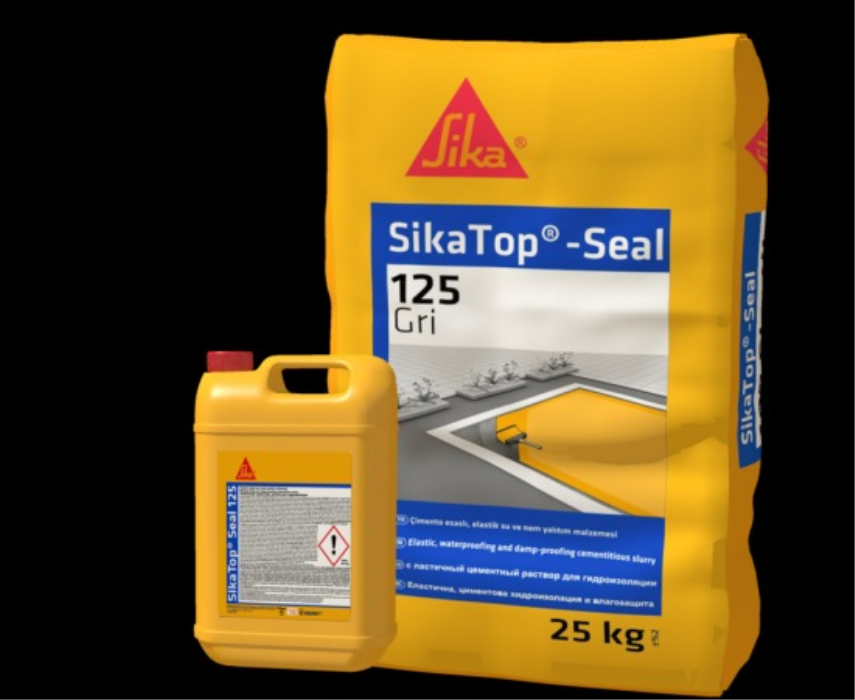 SikaTop - Seal 125 - GRİ-BEYAZ Çimento Esaslı Yarı Elastik Su Yalıtım Malzemesi