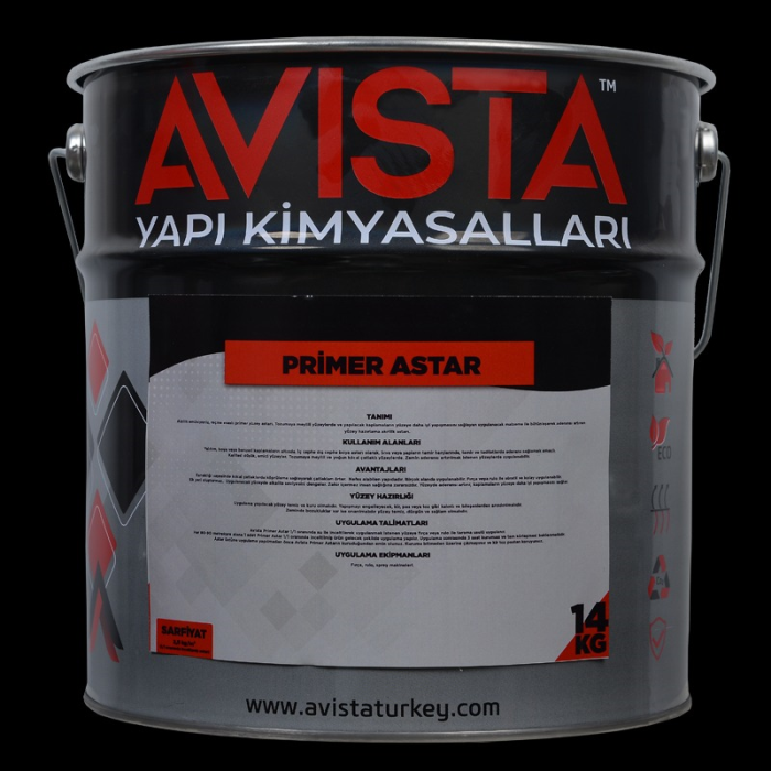Akrilik emülsiyon reçine esaslı yüzey Primer astar